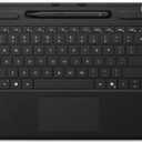 Microsoft Surface Pro Keyboard for Surface Pro Copilot+ (11th Edition), Pro 9 and 8 with Pen Storage, Alcantara Material, Black