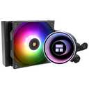 Thermalright Frozen Notte 120 ARGB Black CPU Water Cooler, 120mm Aio Cooler, Infinite Mirror ARGB Water Pump,2000RPM,for AM4/AM5,Intel LGA 1700/1851/1150/1151/1200