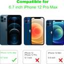 Arae Compatible for iPhone 12 Pro Max Case with Card Holder - Wallet Case with PU Leather Card Pockets Back Flip Cover for iPhone 12 Pro Max 6.7 inch - Black