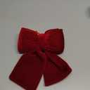 Christmas Decorations Christmas Bows 7.8 * 7.8 Inches Red Velvet Christmas Tree Topper Decor for Indoor and Outdoor Parties, Flower Garlands, Doors, Stairs, handrails, etc