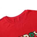 Merry Christmas Shirts for Women Funny Snowflake Graphic Print Holiday T Shirt Winter Casual Short Sleeve Xmas Tee Tops (S)