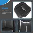Priprilod Dark Gray Driver & Passenger Side Bottom & Top Lean Back Seat Cover & Driver Foam Cushion & Armrests Cover Fit for Chevy Silverado Tahoe Suburban Avalanche GMC Sierra Yukon XL 2003-2006