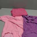 3 Pack Dog Sweaters for Medium Dogs, Fleece Dog Sweater Turtleneck Soft Warm Pet Sweatshirt Clothes Medium Sized Boy Girl Pet(Pink+Hotpink+Purple,M)