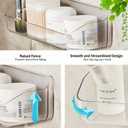 2 x Acrylic Shower Shelves, Clear Large Size 12.8" no Drill and Peel and Stick Wall Mounted Shower Caddy, Bathroom Wall Shelves with Self Adhesive Tape for Bathroom, Kitchen.