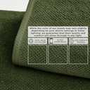Great Bay Home 100% Cotton 6 Pack 26x16 Hand Towel Set - Absorbent, Quick-Drying, Durable Towels for Bathroom Decor - Low-Twist, Two-Ply Fibers (Forest Green)