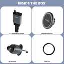 2 x 2-in-1 Car Combo Flexino Retractable Car Charger for iPhone 16, 57W Fast Charging Car Charger USB C, Magnetic Phone Holder for MagSafe Car Mount,360 Cell Phone Holder for iPhone 16/15/14/13/12