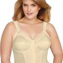 Exquisite Form 5107530 FULLY Slimming Wireless Back & Posture Support Longline Bra with Front Closure (34B, Beige)