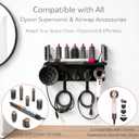 Dyson Airwrap Holder Wall Mount, 2in1 Dyson Airwrap Organizer and Dyson Hair Dryer Holder, Dyson Hair Dryer Stand Compatible with Dyson Airwrap Styler & Supersonic Nural Black BANJEKT