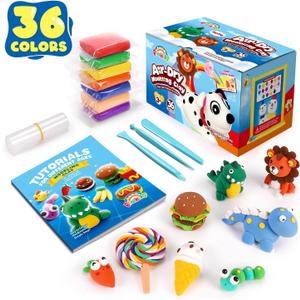 Sago Brothers 36 Colors Air Dry Clay, Soft Modeling Clay for Kids with Tools & Tutorial, Christmas Gifts for Kids Age 3-12, Toys Crafts for Girls and Boys