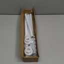 Tension Curtain Rod 30 To 63 Inch White Tension Rods Adjustable Spring Loaded Curtain Rods 7/8" Curtains Rods No Drilling Tension Rods For Windows Bedroom Closet Doorway Door