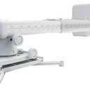 NC Projector Wall Mount with Universal mounting ,Telescopic Bracket Hanger,33lbs Load Capacity,High-Precision Adjustable: (12.8-29.13),white,(TYYZJ02)