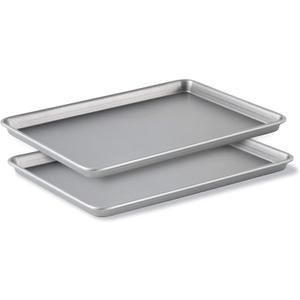 Calphalon Premium Nonstick Baking Pans Set of 2, 12 x 17 inch, Silverware, Heavy Gauge Steel Core