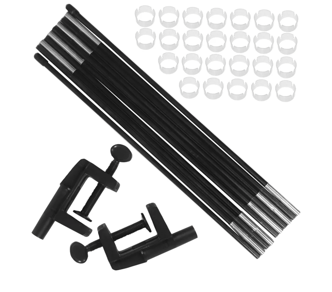 1 Set Adjustable Balloon Arch Stand Kit Fiber Rod Frame for Showers Birthdays and Weddings Easy Assembly Lightweight and Stable Support for DIY Decorations