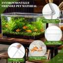 7 Gallon Plastic Fish Tank Large Bowl Shatterproof with Crystal Clear Clarity for Terrarium, Flower Vase Centerpiece Gift for Fish Lovers (Square)