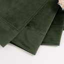 BGment Olive Green Velvet Curtains 84 Inch Length, Thermal Insulated Blackout Curtains Room Darkening Drapes with Back Tab and Rod Pocket for Living Room/French Door, Set of 2 Panels, 52 x 84 Inch