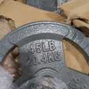 Fitvids 2 Inch Olympic Barbell Weight Plates, 2.5 LB to 45 LB Plates for Home Gym Strength Training, Triple-handle Design