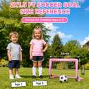 Mini Toddler Soccer Goal Set, 2 Pack 2x1.5 ft Pop Up Soccer Goals for Backyard, Portable Kids Soccer Net with Ball and Cones, Indoor Outdoor Sports Games, for Boys and Girls Ages 2-5