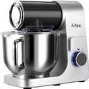 Stand Mixer,6.5QT Tilt-Head Electric Stand Mixer,700W DC Motor with Low Noise,Kitchen Mixer with Dough Hook,Beater,Whisk,Dishwasher-Safe Attachments for Baking (Black)