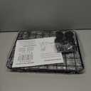 CASIMR Dog Car Barrier for SUVs, Vehicles, Trucks, Cars, Adjustable Pet Divider Cargo Area Universal-Fit, Folding Design for Easy Storage, Heavy-Duty Wire Mesh Barriers Safety Travel Accessories (38 - 61.9inch Triple Folding)