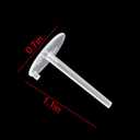 100pcs Cake Insert Bottom Bracket Round Small Cupcake Baking Accessories Transparent Plastic Holder
