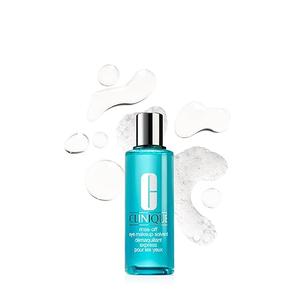 Clinique RinseOff Oil Free Eye Makeup Remover Solvent | Safe For Sensitive Skin, 4.2 Fl Oz