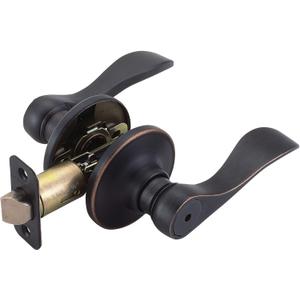 Design House 700534 Springdale Privacy Bed and Bath Door Lever Oil Rubbed Bronze