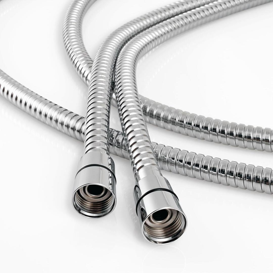 GwernKB Shower Hose,79 Inches Long Stainless Steel Handheld Shower Head Hose,Flexible Shower Hose Attachment Replacement for Bidet Sprayer,Leak-proof (Silver)