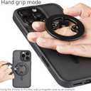 Dual Ring Magnetic Phone Holder Ultra-Compact, Foldable, and Durable Aluminum Alloy Phone Stand for iPhone 12 13 14 15 16 (Compatible with MagSafe Cases)