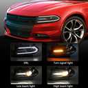 Headlight Assembly Compatible with 2015-2021 Dodge Charger [ Halogen Model ] Headlamp Replacement Left Driver Side(LH) 68214399AB CH2502271