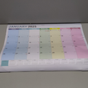Calendar 2025-2026, 18 Monthly Large Desk Calendar, JAN. 2025  JUN. 2026, 22" x 17", Desktop Monthly Planner with Corner Protector, Large Ruled Blocks - Colorful Lump