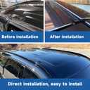 Silscvtt Roof Trim Molding Kit Sealing Strip Black Replacement for Corolla 2009-2013