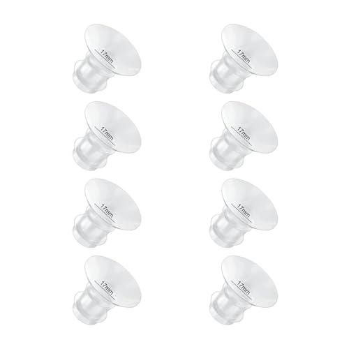 Flange Inserts 17mm 8PC Compatible with Momcozy S12 pro/S9 pro/S9/S10/S12/Medela/TSRETE/Spectra/Bellababy etc 24mm Wearable Breast Pump, Reduce 24mm Tunnel Down to Correct Size