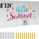 Ireer 24 x 48 Magnetic Board Steel Magnet Bulletin Boards for Walls Wet Erase Stainless Steel Board for Kitchen Office Classroom Displaying Letters Numbers Notes Photos