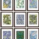 11x14 Picture Frame Set of 9 with HD plexiglass cover for Pictures 8x10 with Mat or 11x14 Without Mat, Wall or Tabletop Gallery Photo Frames Walnut, 8x8