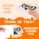 Halloween Trunk or Treat Car Decorations Kit with Skeleton Design, Large Halloween Decor for SUV Car Archway Garage Party Supplies Decorations Outside