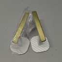 Queekay Curtain Holders Gold Curtain Holdbacks Self Adhesive Drapery Tiebacks L Shaped Hooks Nordic Style Window Treatment Holdbacks for Home Office Decor(Beige,2 Pcs)