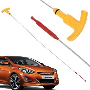 Engine Oil Level Dipstick Compatible with Hyundai 2011-2018 Elantra, Sonata, Tucson, for 2012-2018 Kia Forte, Forte5, Forte Koup, Optima, Soul Replaces# 26611-2E021