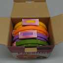 Onion Storage and Avocado Saver - 4-Piece Set Silicone Fruit Storage Box, Multifunctional and Perfect for Lemons, Cheese, Tomatoes, Potatoes, Garlic