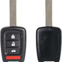 MechanMagic Key Fob Remote Replacement Fits for Honda Civic 2016 2017 2018 2019 2020/Accord 2016 2017 MLBHLIK6-1TA Keyless Entry Remote Control Uncut 4 Buttons 433Mhz (35118-T2A-A60)
