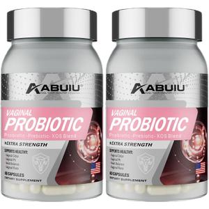 Vaginal Probiotics for Women Vag Health Womens Probiotic for PH Balance Vaginal Odor, Prebiotics Lactobacillus Probiotic Blend Supplement, Cranberry Flavour, 120 Capsules / 2 Packs