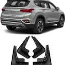 4Pcs/Set Car SUV Mud Flaps Splash Guards Fender Mudguard for Hyundai Santa Fe 2019 2020 2021 2022 2023, (Not Fit for XL Models)