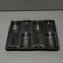 Wine Glasses Set of 4 - Hand Blown wine glass 15oz in Gift Packaging - Large White Wine Glass on Long Stem - Unique Modern Shape - For Wedding, Anniversary, Mothers Day