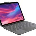 Logitech Combo Touch iPad 10th Gen Case, Detachable Keyboard, Large Precision Trackpad, Backlit Keyboard, Smart Connector - Oxford Gray