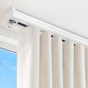 Ceiling Curtain Track 6–9 ft, White, Ceiling/Wall Mount Curtain Rail