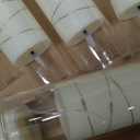 Raycare Flameless Candle  8 Flickering Acrylic Battery Operated LED Pillar Candles with Embedded Star String for Christmas, Home Decor, and as a Gift (Ivory)