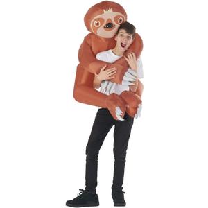 Kids Inflatable Sloth Hugger Costume Boys Girls Animal Blow Up Fancy Dress