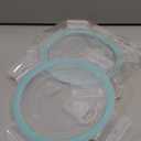 2 Pcs 4 Cups Plastic Food Storage Lid with Green Gasket Leakproof Airtight Lockable Replacement Clear Storage Lid for Kitchen Bowl