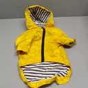 Dog Raincoat rain Jacket Raincoat Dogs Waterproof Small Medium Breeds Zip Closure Storage Pocket Harness Hole Yellow Medium