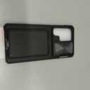 SSLOTSCASE for Samsung Galaxy S25 Ultra Case with Card Holder & Kickstand & Slide Camera Lens Cover, Silicone Edge Protection Rugged Heavy Duty Phone Case Cover for Galaxy S25 Ultra 5G 2025, Black