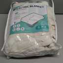 Electric Heated Blanket 72"x84" Full Size, Soft Coral Fleece with 4 Heating Levels and 10 Hours Auto-Off, Machine Washable, Cozy Plush Fabric for Home, White